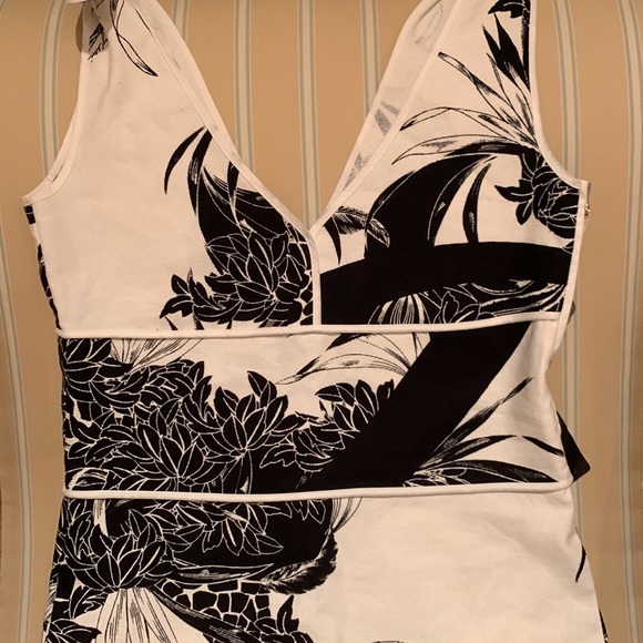 SEE BY CHLOE LINEN COTTON BLEND SHEATH STYLE DRESS TIES AT SHOULDER SIZE US 2 - Picture 6 of 15